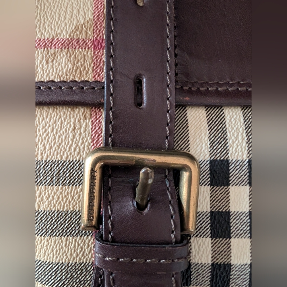 Burberry Haymarket Satchel - Picture 9 of 12